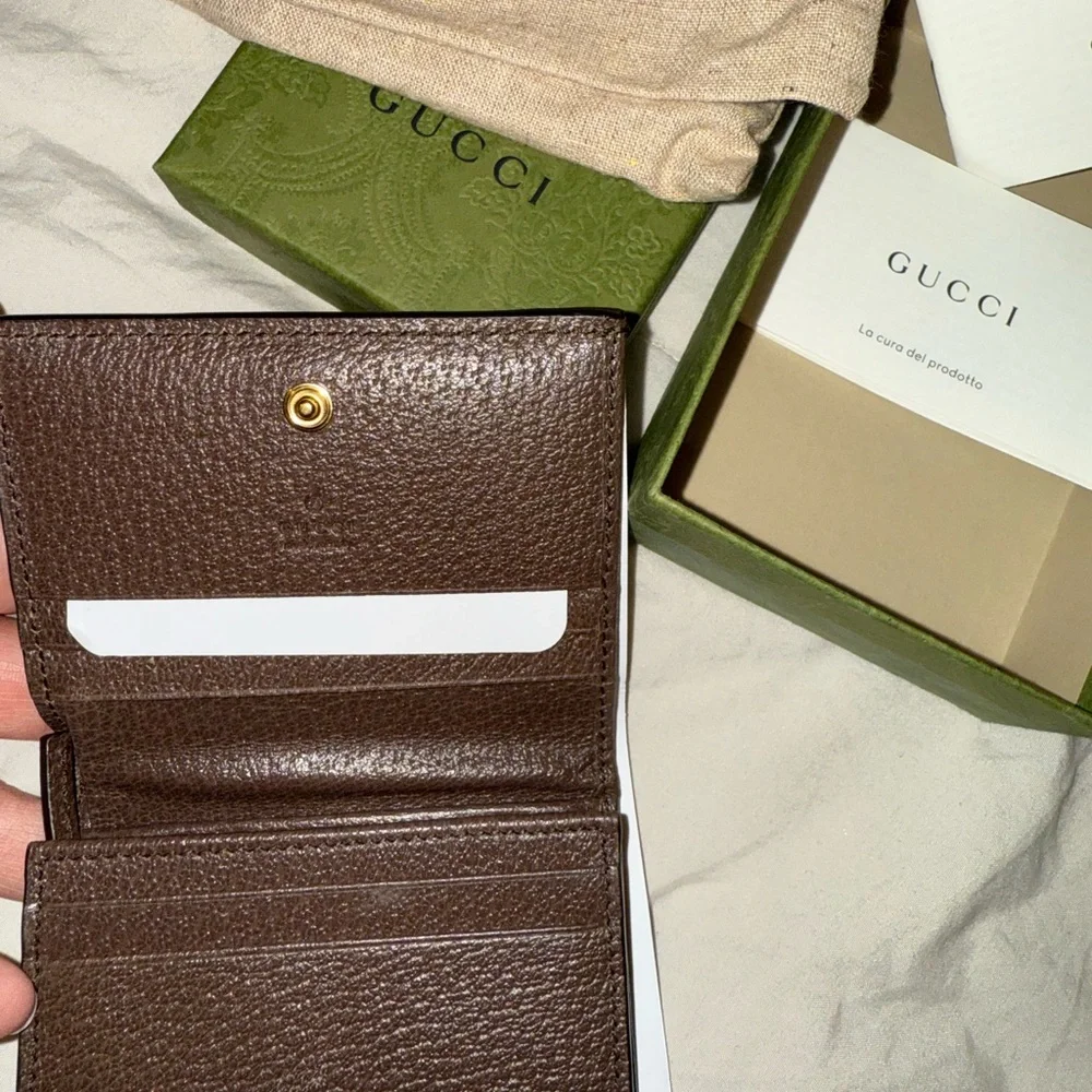 SALE❗️NEW Gucci Brown and Green Wallet - Picture 2 of 7